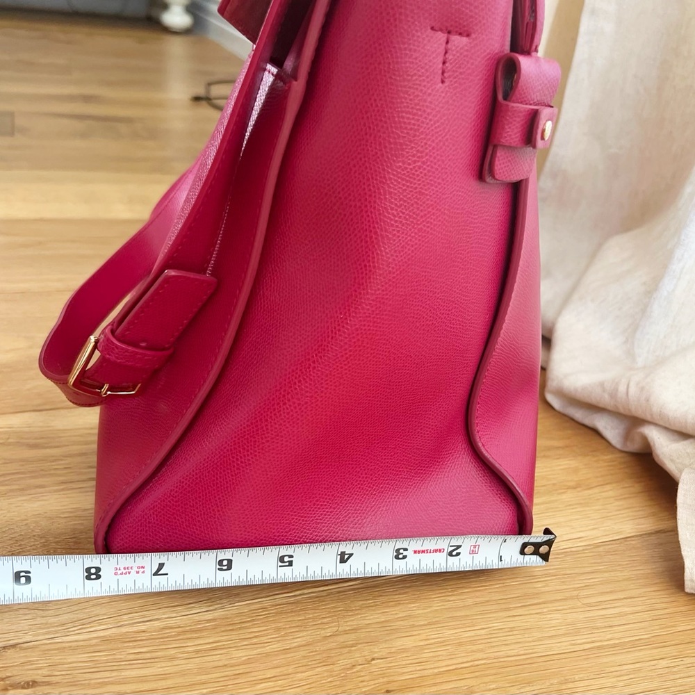 Furla Fuchsia Leather Tote Bag with Gold Hardware - Picture 8 of 16